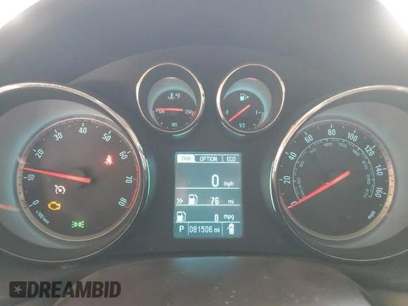2013 Buick Regal Turbo Premium 1 with VIN 2G4GS5EVXD9152675, listed as a Copart auction lot 72451264 with 81,506 mi miles and Salvage Title. Bid and sale history available at carsss.com. Image 9.