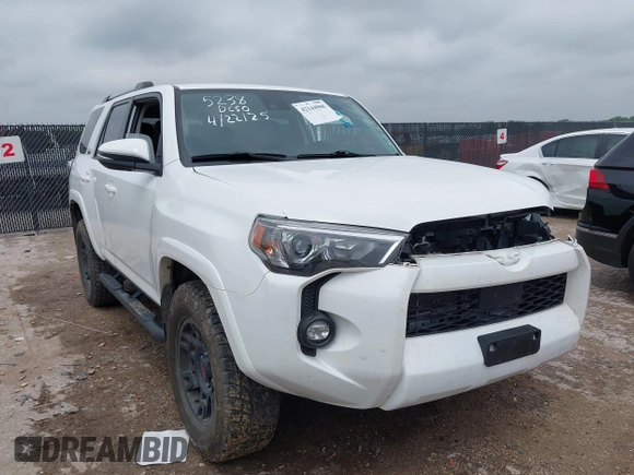 2023 Toyota 4Runner SR5 Premium with VIN JTENU5JR2P6126481, listed as a IAAI auction lot 42144906 with 35,975 mi miles and . Bid and sale history available at DreamBid. Image 1.