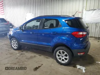 2020 Ford EcoSport SE z VIN MAJ6S3GL6LC317666, wystawiony jako Copart lot #59546455 z przebiegiem 30 311 mil mil oraz Szkoda całkowita • Salvage title. Historia ofert i sprzedaży dostępna na DreamBid. Obrazek 2.