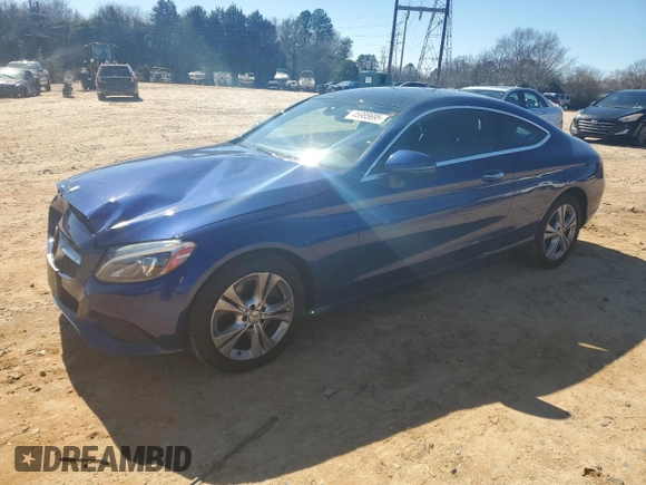 2017 Mercedes-Benz C 300 with VIN WDDWJ4JB4HF337414, listed as a Copart auction lot 45985695 with 114,082 mi miles and Salvage Title. Bid and sale history available at carsss.com. Image 1.