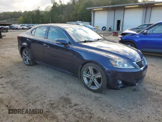 2013 Lexus IS 250 with VIN JTHBF5C25D5187793, listed as a Copart auction lot 81183674 with 123,316 mi miles and Salvage Title. Bid and sale history available at DreamBid. Image 4.