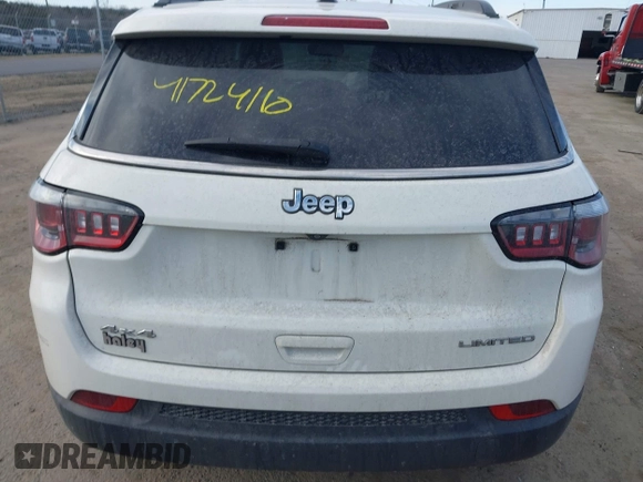 2020 Jeep Compass Limited with VIN 3C4NJDCB8LT127027, listed as a IAAI auction lot 41724110 with 94,896 mi miles and . Bid and sale history available at DreamBid. Image 16.