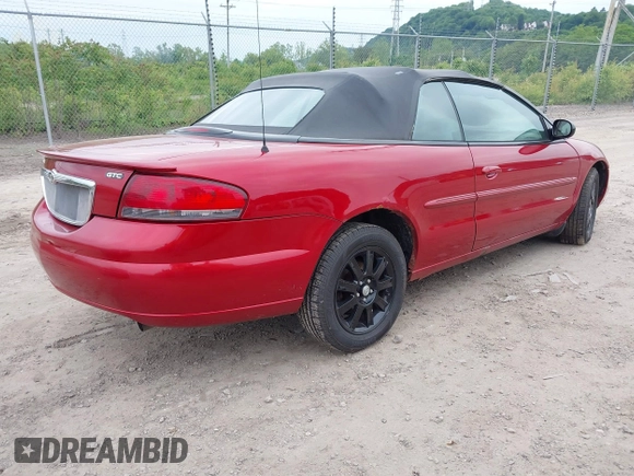 2004 Chrysler Sebring GTC z VIN 1C3EL75R44N172753, wystawiony jako IAAI lot #42352821 z przebiegiem Nie podano mil oraz . Historia ofert i sprzedaży dostępna na DreamBid. Obrazek 4.
