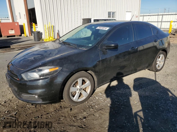 2016 Dodge Dart SXT with VIN 1C3CDFBA9GD689151, listed as a Copart auction lot 75023014 with 117,993 mi miles and Salvage Title. Bid and sale history available at carsss.com. Image 1.