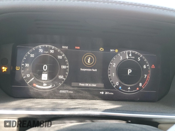 2018 Land Rover Range Rover Sport HSE with VIN SALWR2RV7JA188076, listed as a Copart auction lot 49951615 with 59,377 mi miles and Clean Title. Bid and sale history available at carsss.com. Image 9.