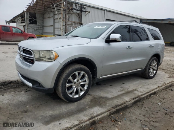 2011 Dodge Durango Crew with VIN 1D4SD4GT2BC592395, listed as a Copart auction lot 43017665 with 224,628 mi miles and Salvage Title. Bid and sale history available at carsss.com. Image 1.