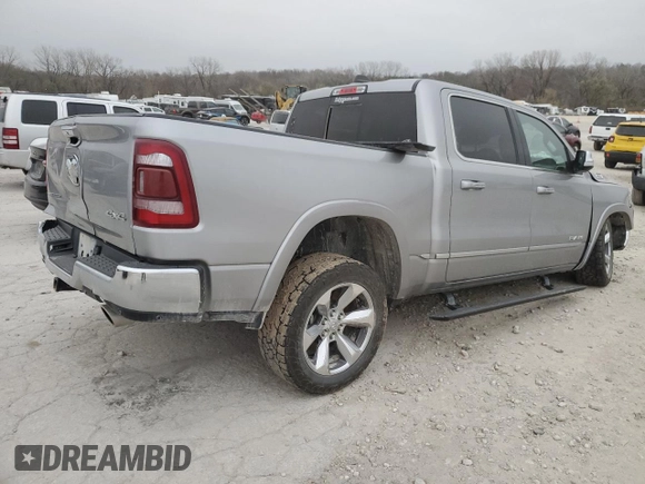 2020 Ram 1500 Limited with VIN 1C6SRFHT3LN194053, listed as a Copart auction lot 82000064 with 110,712 mi miles and Salvage Title. Bid and sale history available at carsss.com. Image 3.