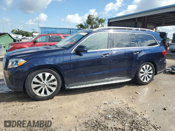 2018 Mercedes-Benz GLS 450 with VIN 4JGDF6EE2JB072018, listed as a Copart auction lot 72327534 with 10,827 mi miles and Non Repairable. Bid and sale history available at DreamBid. Image 1.