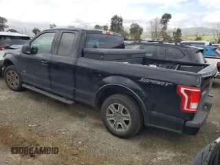 2017 Ford F-150 XL with VIN 1FTEX1CP1HKD89845, listed as a Copart auction lot 50220015 with 140,676 mi miles and Salvage Title. Bid and sale history available at carsss.com. Image 2.