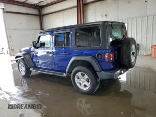 2018 Jeep Wrangler Unlimited Sport S with VIN 1C4HJXDN9JW187039, listed as a Copart auction lot 64260015 with 40,361 mi miles and Salvage title. Bid and sale history available at DreamBid. Image 2.