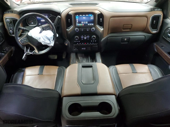 2022 Chevrolet Silverado 1500 LTD High Country with VIN 3GCUYHEL8NG202132, listed as a Copart auction lot 43909375 with 46,541 mi miles and Salvage Title. Bid and sale history available at carsss.com. Image 8.