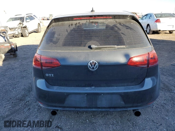 2015 Volkswagen Golf GTI SE with VIN 3VW5T7AU4FM053424, listed as a Copart auction lot 83553404 with 107,854 mi miles and Salvage Title. Bid and sale history available at carsss.com. Image 6.