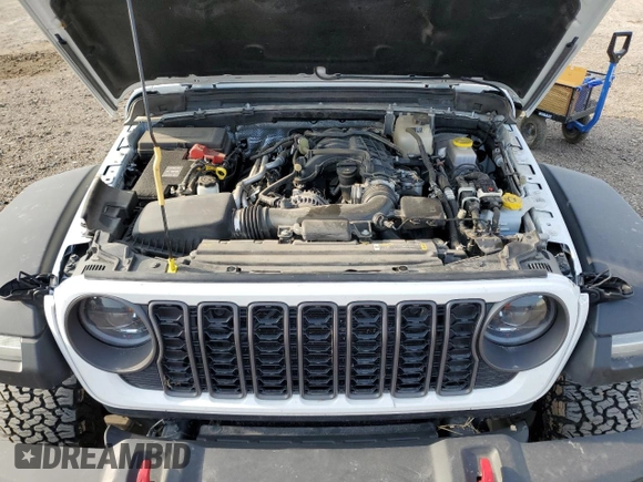 2024 Jeep Wrangler Rubicon with VIN 1C4PJXFG9RW280570, listed as a Copart auction lot 54519055 with 10,638 mi miles and Salvage title. Bid and sale history available at DreamBid. Image 11.