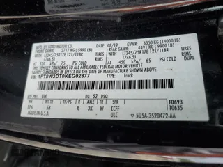 2019 Ford F-350 XL z VIN 1FT8W3DT0KEG02877, wystawiony jako Copart lot #56856905 z przebiegiem 215 078 mil mil oraz Szkoda całkowita • Salvage title. Historia ofert i sprzedaży dostępna na DreamBid. Obrazek 12.