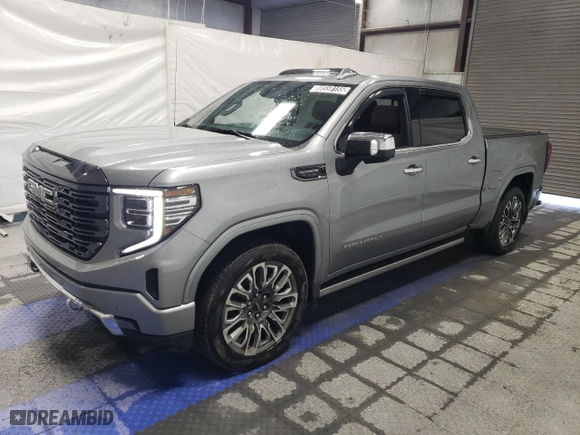 2023 GMC Sierra 1500 Denali Ultimate with VIN 1GTUUHE81PZ308237, listed as a Copart auction lot 88559155 with 22,467 mi miles and Clean Title. Bid and sale history available at carsss.com. Image 1.