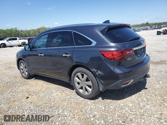 2016 Acura MDX w/Advance with VIN 5FRYD4H97GB009385, listed as a Copart auction lot 52037985 with 148,682 mi miles and Salvage Title. Bid and sale history available at carsss.com. Image 2.