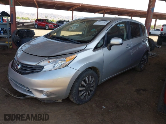 2014 Nissan Note S with VIN 3N1CE2CP0EL385172, listed as a IAAI auction lot 42315761 with 92,699 mi miles and . Bid and sale history available at DreamBid. Image 2.