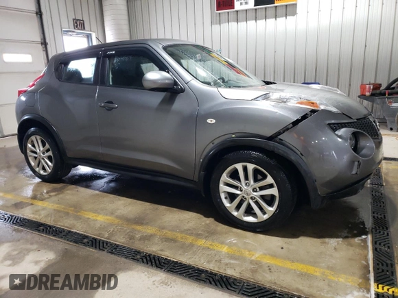 2014 Nissan Juke S with VIN JN8AF5MV4ET482519, listed as a Copart auction lot 52972395 with 54,412 mi miles and Salvage Title. Bid and sale history available at carsss.com. Image 4.