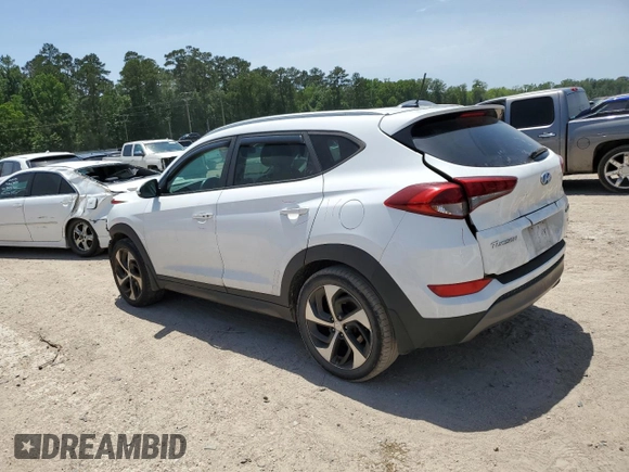 2016 Hyundai Tucson Limited z VIN KM8J33A27GU267759, wystawiony jako Copart lot #55922975 z przebiegiem 140 162 mil mil oraz Szkody całkowita. Historia ofert i sprzedaży dostępna na DreamBid. Obrazek 2.