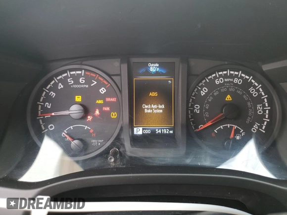 2021 Toyota Tacoma SR with VIN 3TMCZ5AN6MM450099, listed as a Copart auction lot 78671524 with 54,192 mi miles and Salvage title. Bid and sale history available at DreamBid. Image 9.