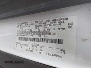 2023 Ford Transit Cargo with VIN 1FTBR1X8XPKA13479, listed as a IAAI auction lot 42608306 with 61,767 mi miles and . Bid and sale history available at DreamBid. Image 9.