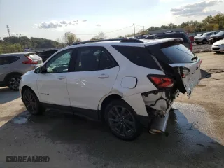 2024 Chevrolet Equinox RS with VIN 3GNAXMEG8RL333700, listed as a Copart auction lot 71481804 with 3,628 mi miles and Salvage Title. Bid and sale history available at carsss.com. Image 2.
