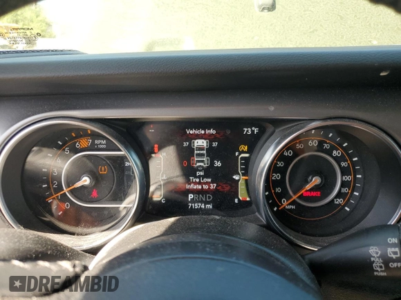 2021 Jeep Wrangler Unlimited Willys z VIN 1C4HJXDN5MW683606, wystawiony jako Copart lot #57485965 z przebiegiem 71 574 mil mil oraz Szkoda całkowita • Salvage title. Historia ofert i sprzedaży dostępna na DreamBid. Obrazek 9.