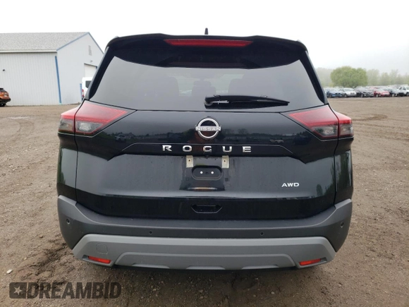 2023 Nissan Rogue S with VIN 5N1BT3AB2PC745774, listed as a Copart auction lot 56167075 with 22,710 mi miles and Salvage title. Bid and sale history available at DreamBid. Image 6.