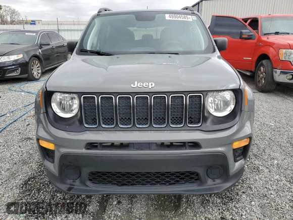 2020 Jeep Renegade Sport with VIN ZACNJAAB0LPL13344, listed as a Copart auction lot 49904585 with 53,663 mi miles and Salvage Title. Bid and sale history available at carsss.com. Image 5.