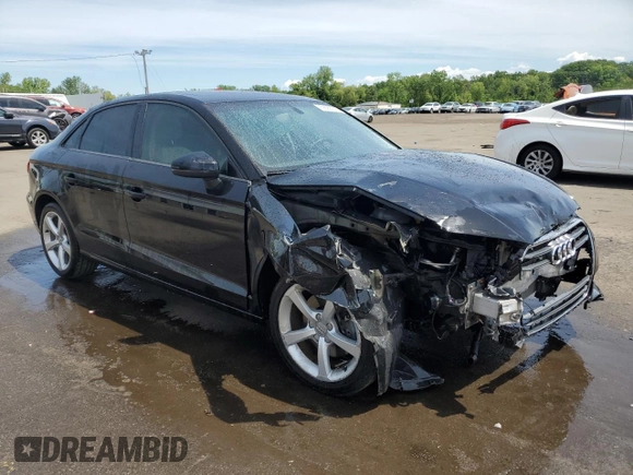 2015 Audi A3 Premium with VIN WAUBFGFF9F1086999, listed as a Copart auction lot 58563315 with 128,898 mi miles and Salvage title. Bid and sale history available at DreamBid. Image 4.
