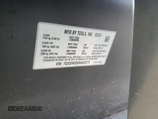 2024 Tesla Cybertruck z VIN 7G2CEHED6RA003275, wystawiony jako Copart lot #89005955 z przebiegiem 10 456 mil mil oraz Szkoda całkowita • Salvage title. Historia ofert i sprzedaży dostępna na DreamBid. Obrazek 14.