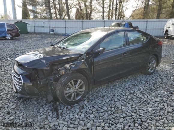 2017 Hyundai Elantra SE with VIN 5NPD84LF4HH172905, listed as a Copart auction lot 52244855 with 46,476 mi miles and Salvage Title. Bid and sale history available at carsss.com. Image 1.