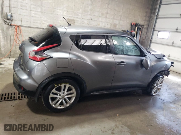 2015 Nissan Juke S with VIN JN8AF5MV4FT560296, listed as a Copart auction lot 53938395 with 171,618 mi miles and Salvage Title. Bid and sale history available at carsss.com. Image 3.