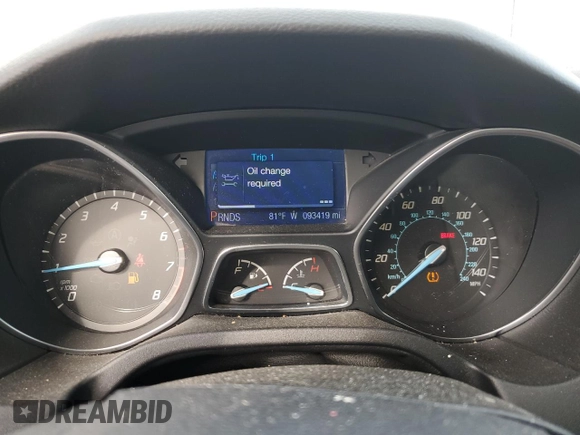 2013 Ford Focus SE with VIN 1FADP3K21DL314179, listed as a Copart auction lot 51350515 with 93,419 mi miles and Clean Title. Bid and sale history available at DreamBid. Image 9.