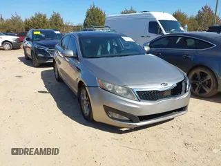 2013 Kia Optima EX with VIN 5XXGN4A76DG133515, listed as a IAAI auction lot 41757610 with 144,569 mi miles and . Bid and sale history available at carsss.com. Image 1.