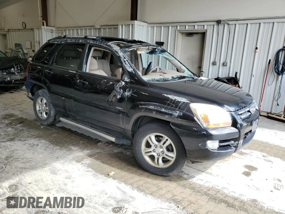 2006 Kia Sportage LX with VIN KNDJE723567251425, listed as a Copart auction lot 59339225 with 156,958 mi miles and Non repairable. Bid and sale history available at DreamBid. Image 4.