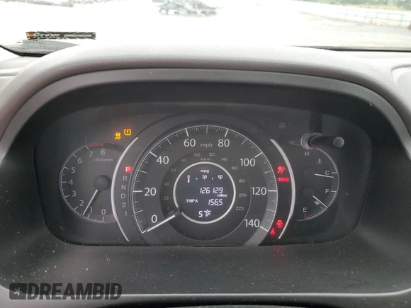 2012 Honda CR-V EX-L with VIN 5J6RM4H78CL051182, listed as a Copart auction lot 56138355 with 126,129 mi miles and Salvage title. Bid and sale history available at DreamBid. Image 9.