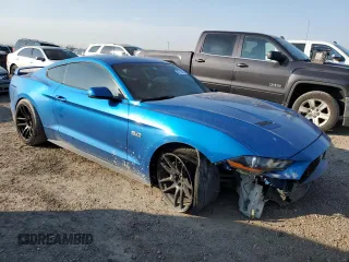 2019 Ford Mustang GT with VIN 1FA6P8CF6K5153899, listed as a Copart auction lot 47119425 with 78,799 mi miles and Salvage title. Bid and sale history available at DreamBid. Image 4.