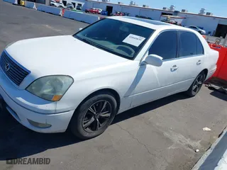2002 Lexus LS 430 with VIN JTHBN30F520057926, listed as a IAAI auction lot 41849835 with 237,296 mi miles. Bid and sale history available at carsss.com. Image 12.