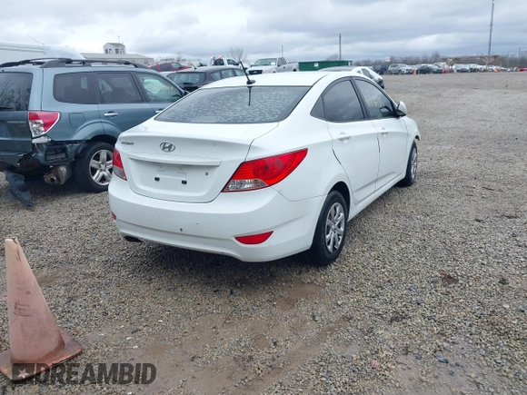 2012 Hyundai Accent GLS with VIN KMHCT4AE8CU207332, listed as a IAAI auction lot 41846183 with 163,190 mi miles. Bid and sale history available at carsss.com. Image 4.