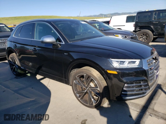 2018 Audi SQ5 Premium Plus with VIN WA1A4AFY0J2007915, listed as a Copart auction lot 61176533 with 53,727 mi miles and . Bid and sale history available at DreamBid. Image 4.