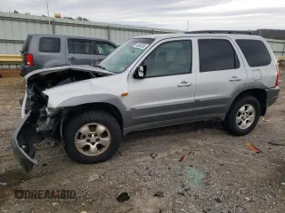 2002 Mazda Tribute LX with VIN 4F2CU08122KM01491, listed as a Copart auction lot 45290265 with 134,141 mi miles and Salvage Title. Bid and sale history available at carsss.com. Image 1.