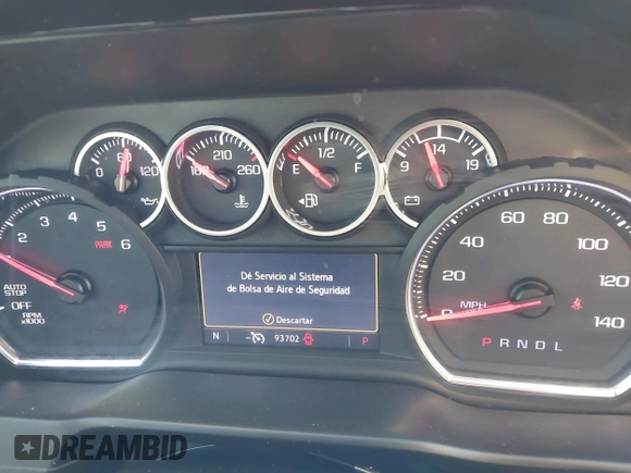 2020 Chevrolet Silverado 1500 LT with VIN 3GCPWCED9LG154491, listed as a IAAI auction lot 41668732 with 93,702 mi miles. Bid and sale history available at carsss.com. Image 7.