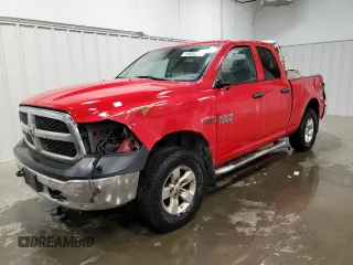 2015 Ram 1500 Tradesman z VIN 1C6RR7FM0FS708687, wystawiony jako Copart lot #49803095 z przebiegiem 107 000 mil mil oraz Szkoda całkowita • Salvage title. Historia ofert i sprzedaży dostępna na DreamBid. Obrazek 1.