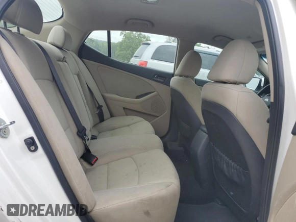 2013 Kia Optima LX z VIN KNAGM4A76D5349580, wystawiony jako Copart lot #54576975 z przebiegiem 156 241 mil mil oraz Szkoda całkowita • Salvage title. Historia ofert i sprzedaży dostępna na DreamBid. Obrazek 10.