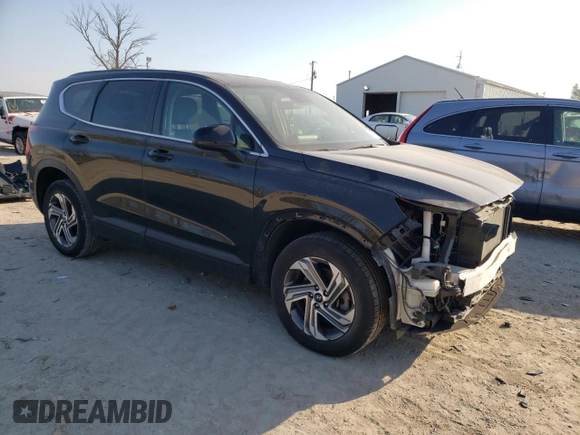 2021 Hyundai Santa Fe SE with VIN 5NMS14AJXMH336992, listed as a Copart auction lot 48776205 with 43,217 mi miles and Salvage Title. Bid and sale history available at carsss.com. Image 4.