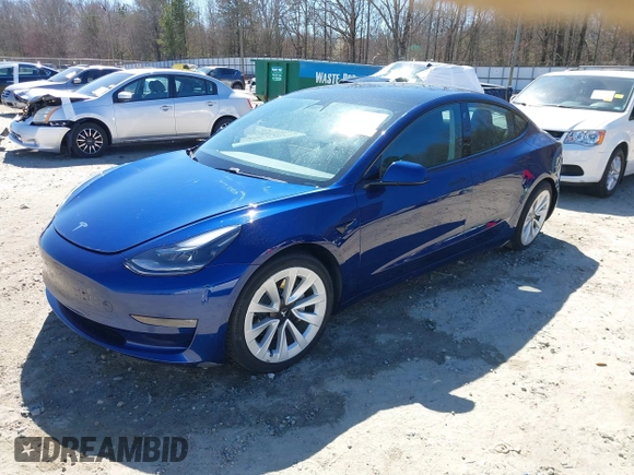 2021 Tesla Model 3 Long Range with VIN 5YJ3E1EB3MF031457, listed as a IAAI auction lot 41630758 with 71,113 mi miles and . Bid and sale history available at carsss.com. Image 19.