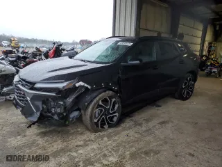 2025 Chevrolet Trax 2RS with VIN KL77LJEP0SC001195, listed as a Copart auction lot 43039025 with 25,489 mi miles and Salvage Title. Bid and sale history available at carsss.com. Image 1.