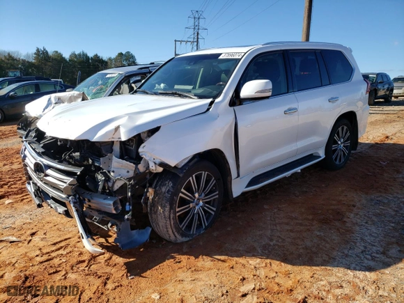 2021 Lexus LX with VIN JTJDY7AX2M4338445, listed as a Copart auction lot 37896074 with NaN miles. Bid and sale history available at carsss.com. Image 1.