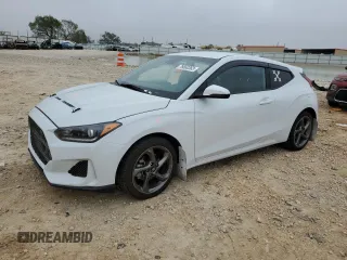 2019 Hyundai Veloster 2.0 with VIN KMHTG6AF5KU018693, listed as a Copart auction lot 76660363 with 74,498 mi miles. Bid and sale history available at carsss.com. Image 1.